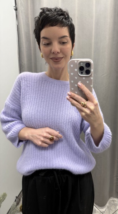 Sweter fioletowy