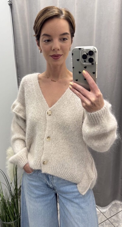 Sweter moher falbanka